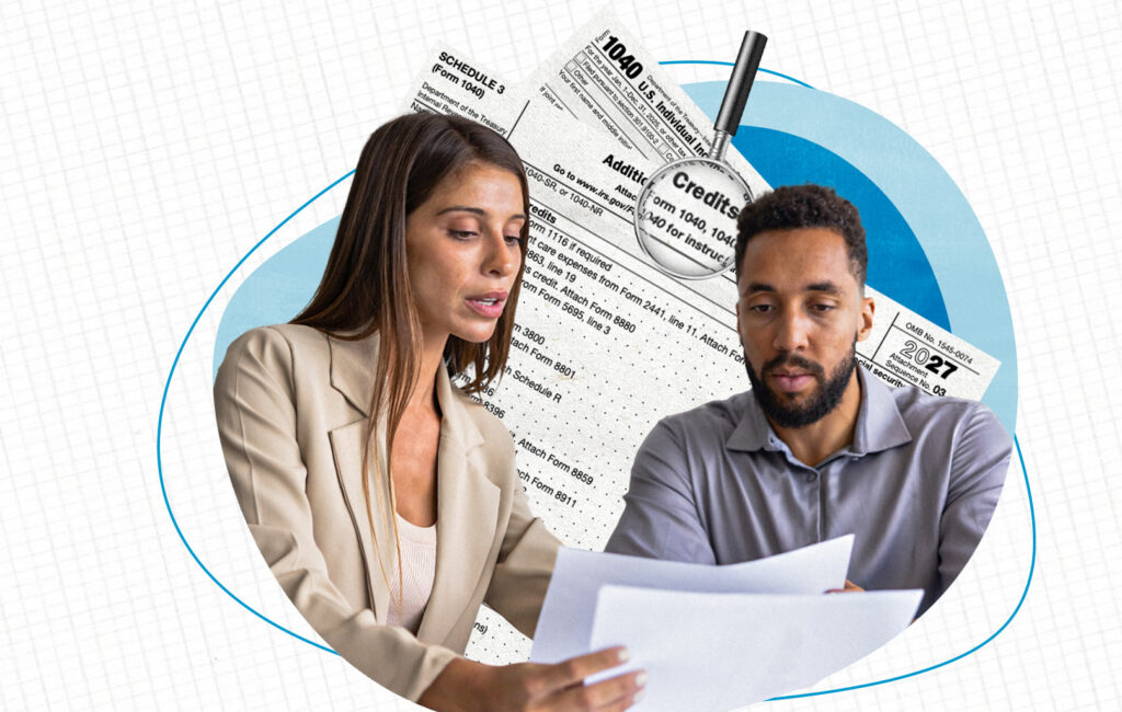Illustration representing a taxpayer contributing to K-12 scholarships through the EFTC