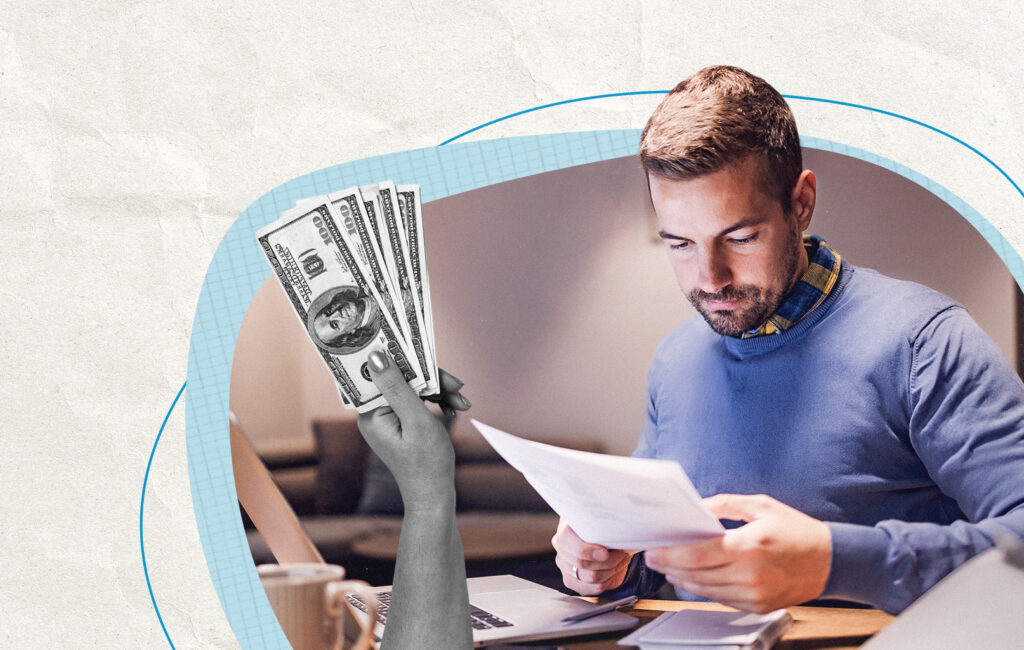 Illustration representing the difference between a tax deduction and a tax credit