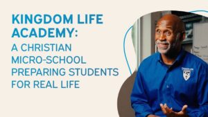 Students at Kingdom Life Academy, a Christian micro-school in Texas, participate in hands-on experiential learning supported by school choice and education freedom initiatives.