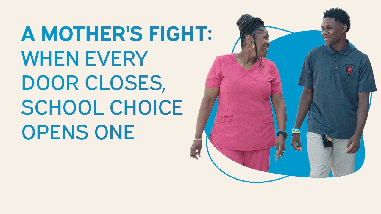 Tamica and George, whose school choice journey at Crossover in Tulsa changed their lives.