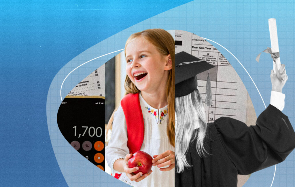 Illustration representing a donor contributing to a Scholarship Granting Organization