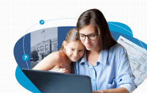 Illustration of a taxpayer donating to a Scholarship Granting Organization