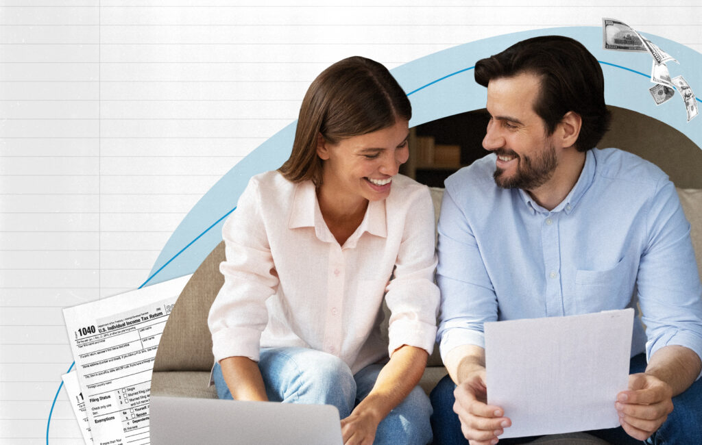 Illustration representing taxpayers checking their eligibility for the Education Freedom Tax Credit